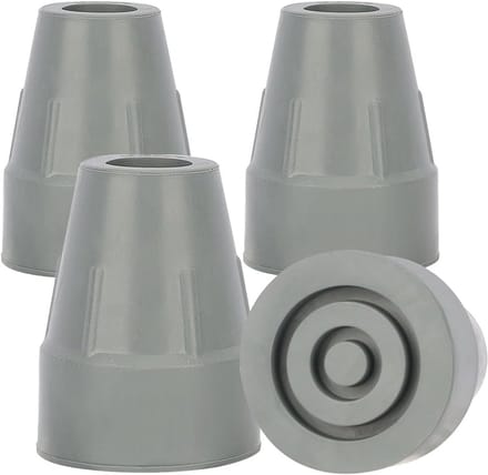 4 Delige Set Antislip Rubber Doppen voor Wandelstok - 19mm Steun Dopezolen voor Loopstokken