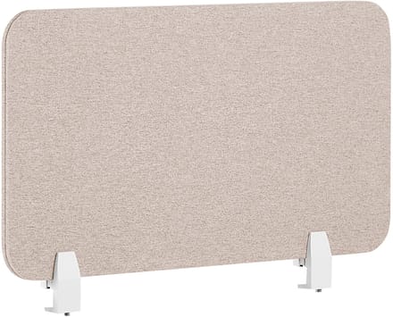BELIANI WALLY - Bureauscherm - Beige - 80 cm - Polyester