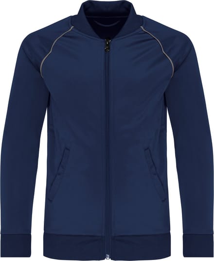 PROACT® Kindertrainingsjas met rits en biesje PA385 - Sporty Navy - 10/12 years (10/12 ans)