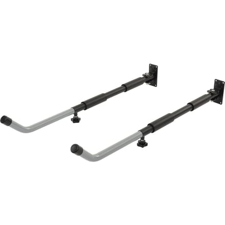 Surfplank Opbergrek met Intrekbare Lengte Wandmontage Displayrek voor Snowboards Kajaks Kano's gray