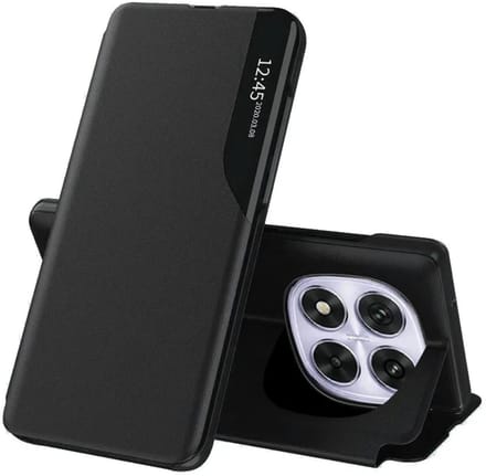 Hoesje geschikt voor Xiaomi Redmi Note 14 Pro 4G - Techsuit eFold Book Case - Zwart