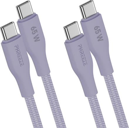 Usb C kabel - Paars - 65w - Usb C naar Usb C kabel - 1m