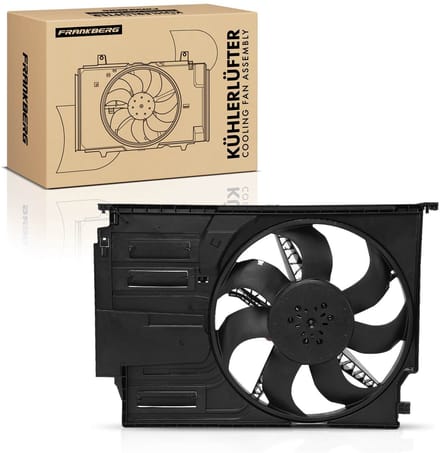 Frankberg 1x Motorradiateur Enkele ventilator