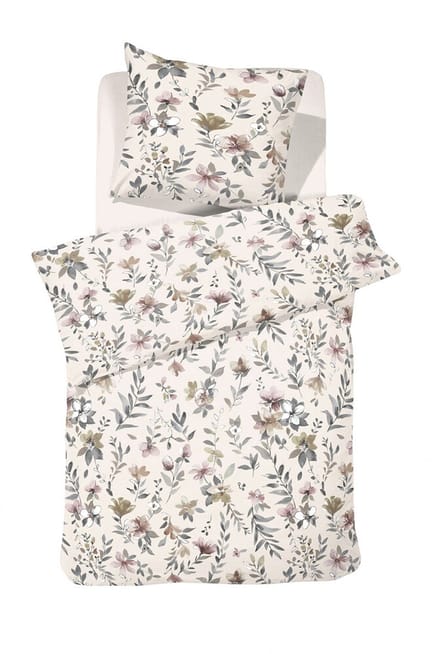 Cinderella Dekbedovertrek Botanica Flanel - Beige - 140x220