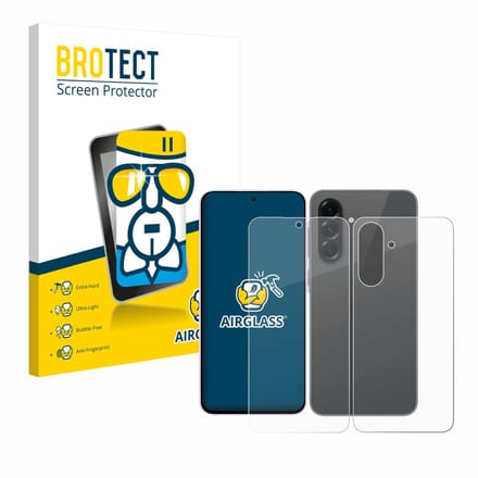 Screenprotector voor Samsung Galaxy A56 5G (Voor+Achter) Beschermglas transparant