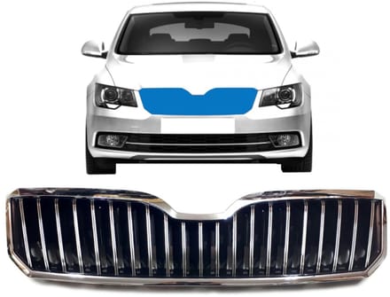 Verchroomde grill voor Skoda Superb 2008-2015