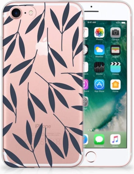iPhone SE 2022 | SE 2020 | 8 | 7 TPU Case Leaves Blue