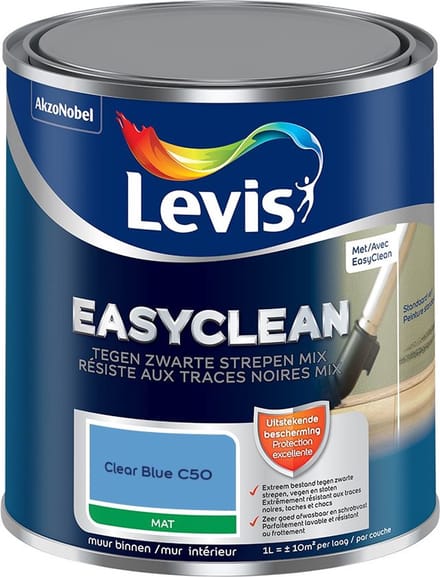 Levis - Easyclean Tegen Zwarte Strepen Mix - Clear Blue C50 - Mengverf - 1 L
