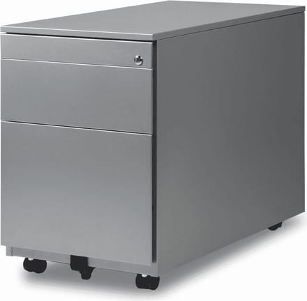 Ladeblok 2 laden met pennenlade framekleur Licht grijs (Ral 7035)
