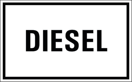 Diesel sticker 200 x 125 mm