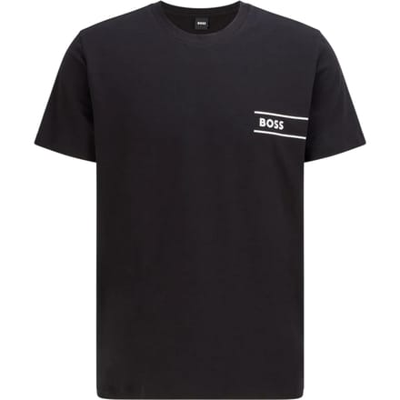Boss Heren Hbw Logo Crew Hals T-shirt (Zwart)