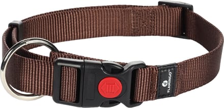 Flamingo Hondenhalsband Asp - 45/65 cm - l: 25 mm - Bruin