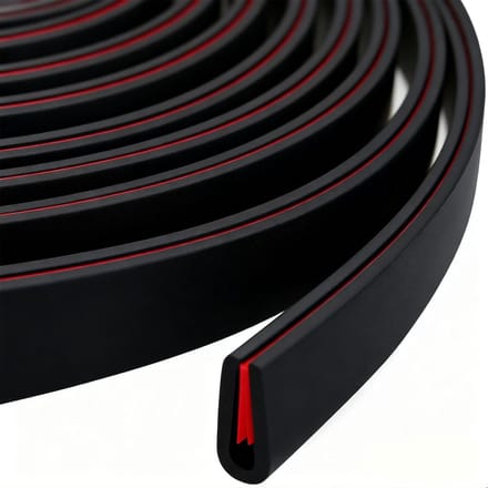 Dailygoods- Deurbescherming U-vorm - Randbescherming Rubber - Stootrand - Flexibel - Zelfklevend - 3 meter lengte