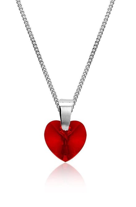 Montebello Ketting Puelia - 925 Zilver - Swarovski Hart - ∅10mm - 45cm