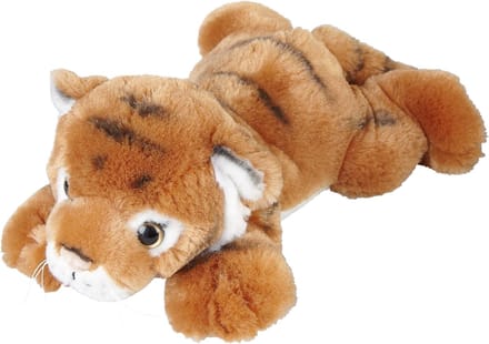 Ravensden Knuffel Tijger - pluche - bruin - 25 cm - knuffeldieren