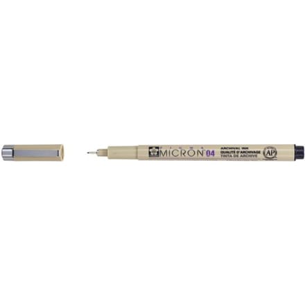 Fineliner Sakura Pigma Micron 04 0.4mm zwart