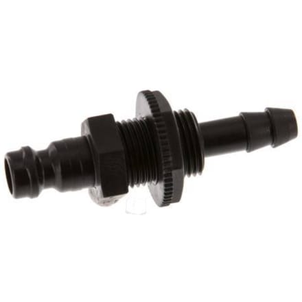 POM DN 5 Koppeling Insteeknippel 6 mm Slangpilaar Schotkoppeling