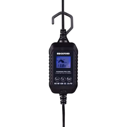 Oxford acculader met display - Scooter - Motorfiets - ATV - Quad – Boot - ook Lithium accu`s !