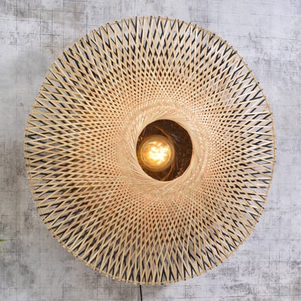 GOOD&MOJO Wandlamp Kalimantan - Bamboe - Ø87cm - Binnen Scandinavisch,Bohemian