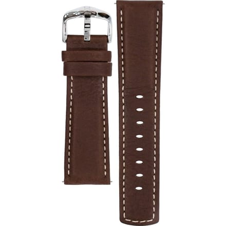 Hirsh Horlogeband Mariner Bruin  - Leer - 24mm