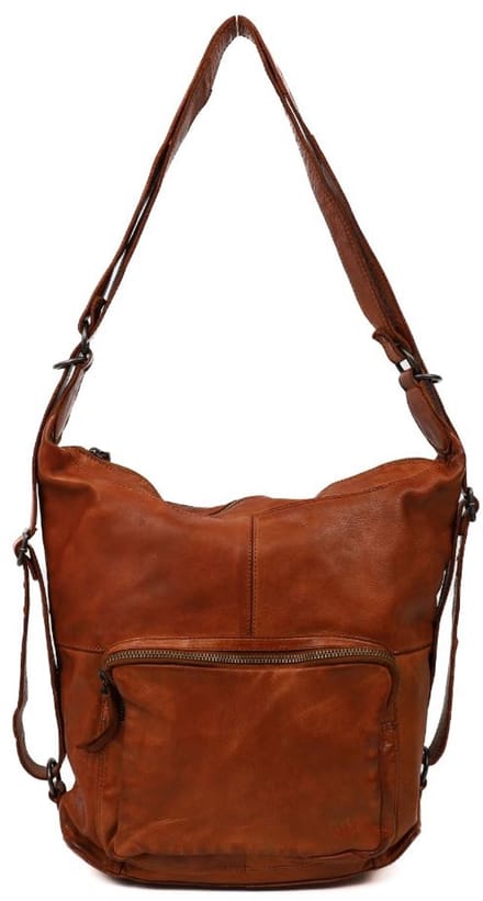 Bear Design Corina Leren Schoudertas / Rugzak - Cognac