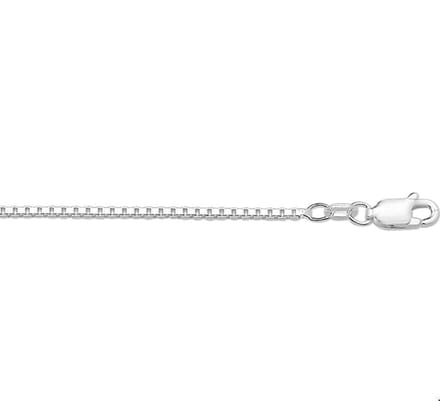 Zilveren Collier venetiaans 1 1001765 80 cm