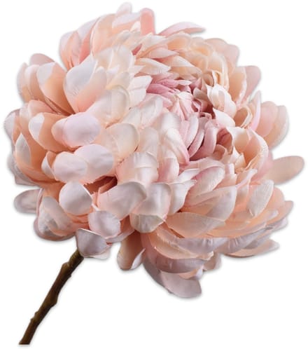 Silk-ka Chrysant – Kunstbloem Tak – Roze – Real Touch – 64 cm
