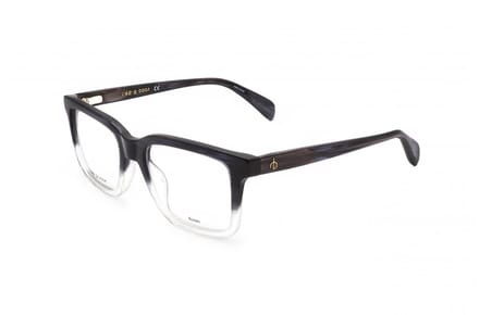 Rag & Bone RNB7053/G Grey horn 53/19/145 MAN Brilmonturen