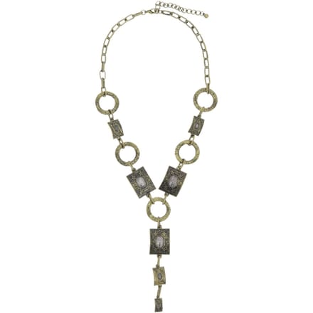Behave – Ketting vintage antiek goudkleur – 56 cm met hanger