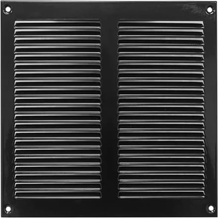 Metalen rooster 200x200mm zwart – MR2020M - RAL9005