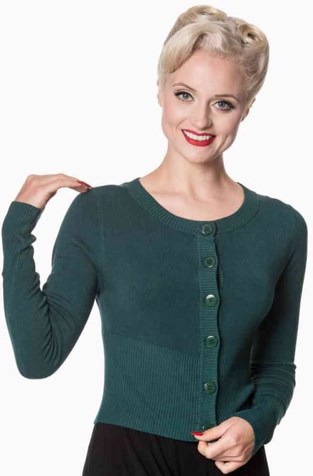 Dancing Days - DOLLY Cardigan - 4XL - Groen