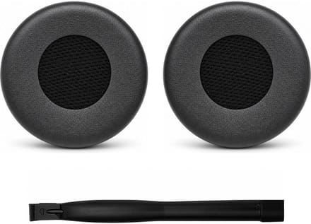 Set Oorkussens voor Jabra Headset - Evolve 75 Oorkussen - Evolve 75 UC / Evolve 75 MS / Evolve 75 SE UC / Evolve 75 SE MS / Evolve 75+ - Kunstleer met Traagschuim - Zwart