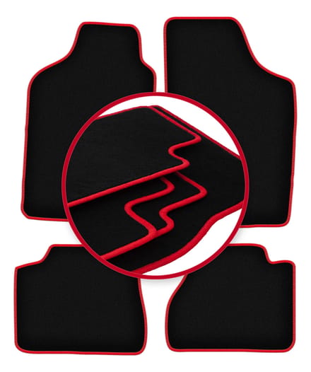CARLUX-RED automatten voor: Nissan Micra K10 hatchback (1983-1991)