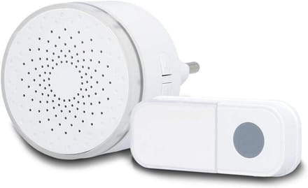 Draadloze Deurbel met Plug-in Ontvanger en 38 Melodieën