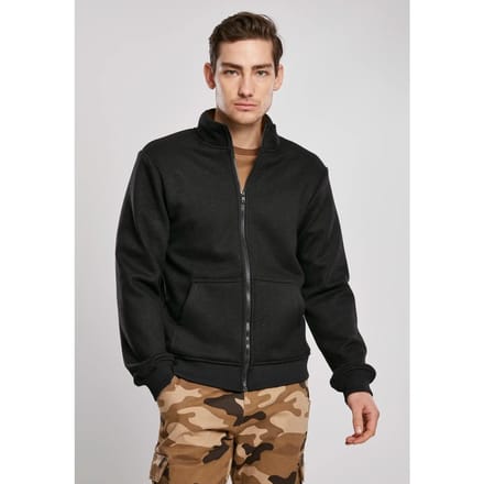 Urban Classics - Teddy Bonded Zip Jacket - S - Grijs