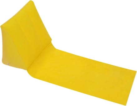 Opblaasbaar Kussen - Reiskussen - Kamperen en Reizen - Ergonomisch Ontwerp - 26.8 x 17.7 cm - Geel