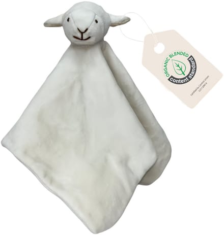 Cute since 1999 - Biologisch Knuffeldoekje - Lulu het Lammetje - Doudou - 35 x 35 cm