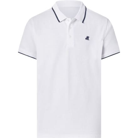 ESMARA MEN U.S. Grand Polo Piqué heren polo (wit, M)