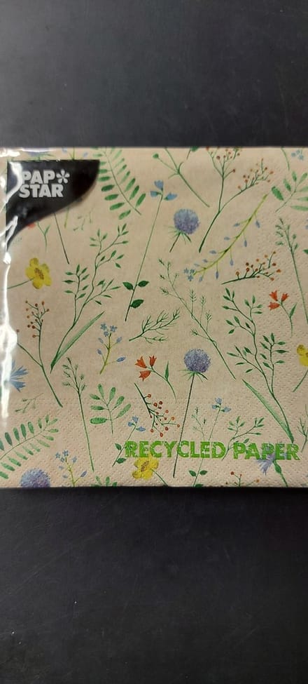 Papstar Recycled Paper Servetten Gerecycled, schone energie