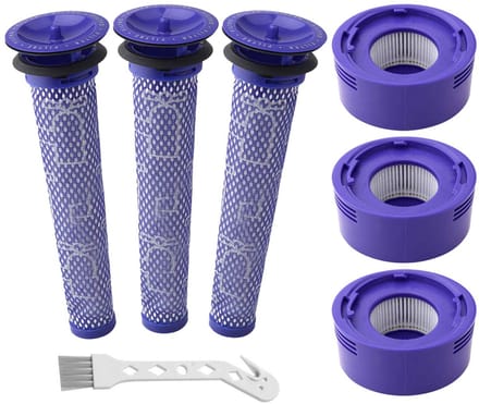 XXL Super Set HEPA Pre- & Post Filter geschikt voor Dyson V7/V8 - Accessoires Vervanging DC58, DC59, DC61, DC74 - 3 stuks