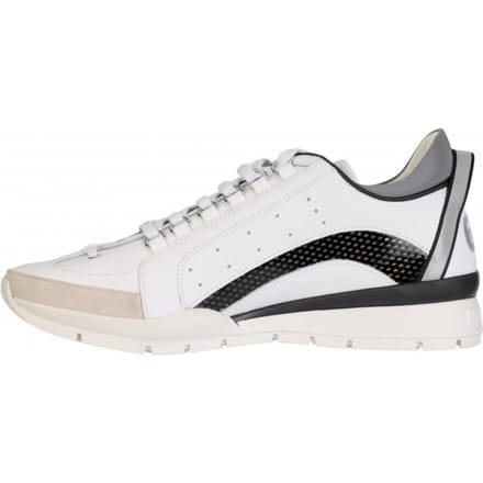 DSQUARED2 luxe Italiaanse sneakers schoenen bianco - Maat: 43 white