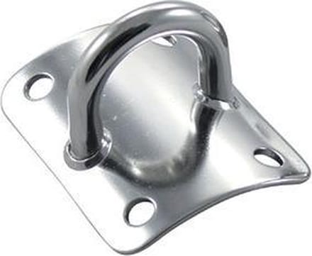 Mastplaat gewalst 60 - 70 mm horizontaal RVS-316