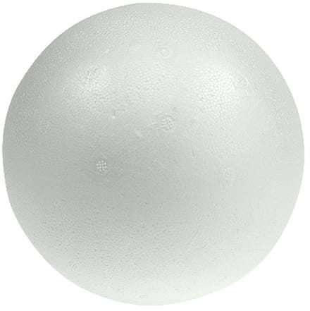 Piepschuimbal Ø30cm wit