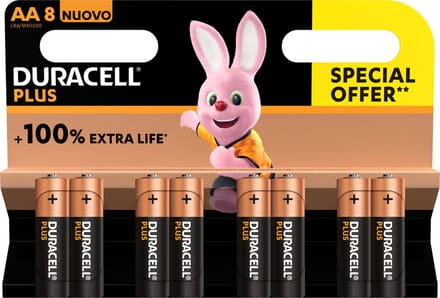 DURACELL ALKA PLUS AA X8 - SO