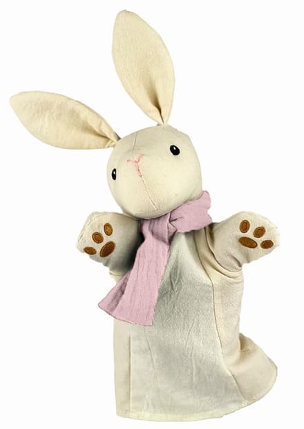 Handpop dier Konijn 29 cm. 0+