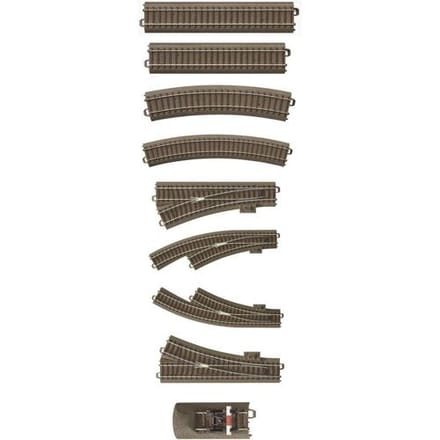 TRIX H0 C-rails Uitbreidingsset - Modelspoorbaan rails - 62900