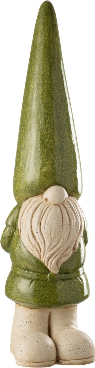 J-Line figuur Kabouter Buiten - kunststof - groen - large