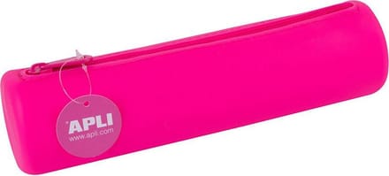 Apli Etui siliconen fluor roze - 21,5 cm