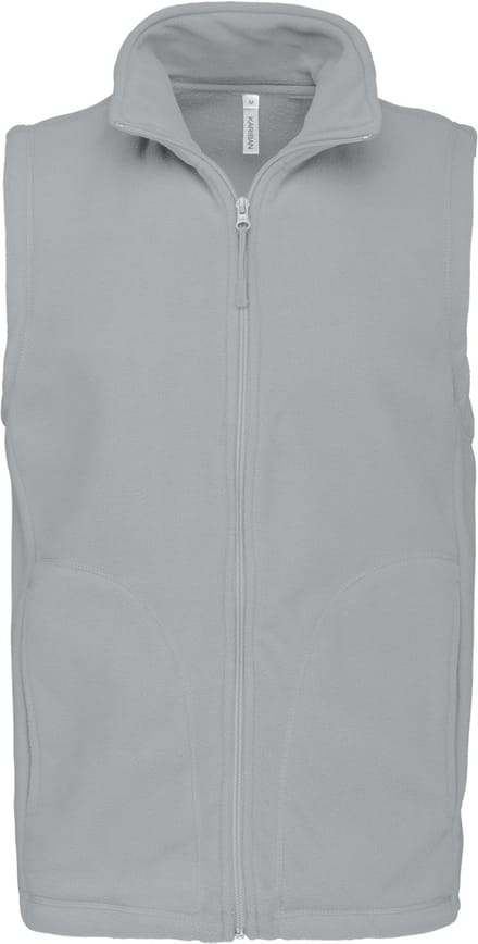 Kariban Bodywarmer van microfleece heren K913 - Snow Grey - 5XL