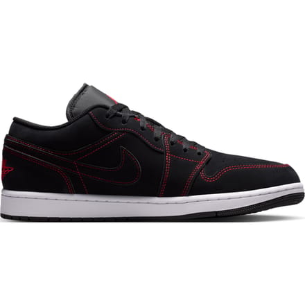 Jordan 1 Low Sneakers Heren - Zwart - Maat 42 - Mesh/Synthetisch